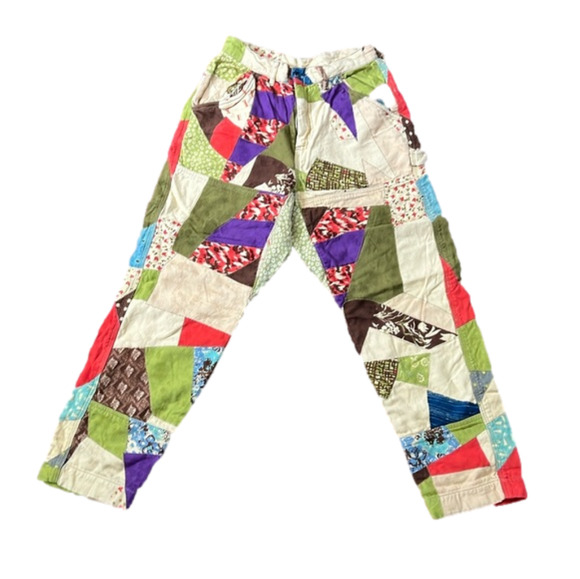 ** HOST PICK** Kimchi Blue Multicolour patchwork Casual Pants - Picture 1 of 12